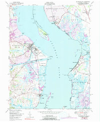 Delaware City 1948 topographic map thumbnail