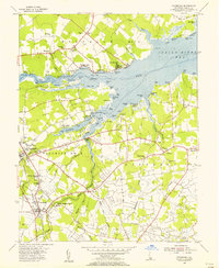Frankford 1955 topographic map thumbnail