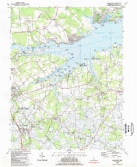 Frankford 1984 topographic map thumbnail