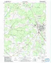 Georgetown 1992 topographic map thumbnail