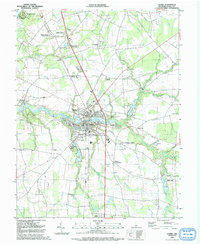 Laurel 1992 topographic map thumbnail