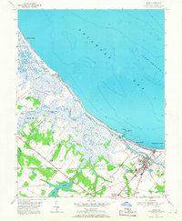 Lewes 1954 topographic map preview
