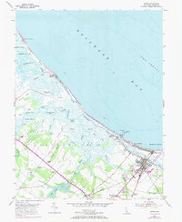 Lewes 1954 topographic map preview
