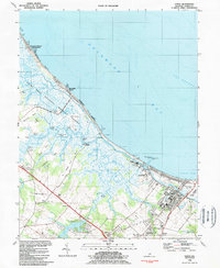 Lewes 1984 topographic map thumbnail