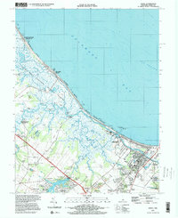 Lewes 1997 topographic map thumbnail