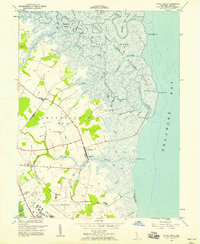 Little Creek 1956 topographic map thumbnail