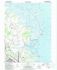 Little Creek 1993 topographic map thumbnail