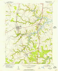 Middletown 1953 topographic map thumbnail