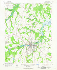 Milford 1954 topographic map thumbnail