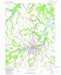 Milford 1954 topographic map preview