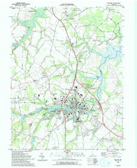 Milford 1993 topographic map thumbnail