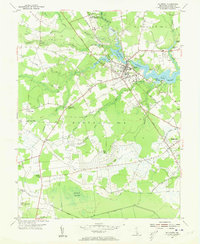 Millsboro 1954 topographic map thumbnail