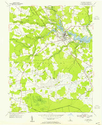 Millsboro 1954 topographic map thumbnail