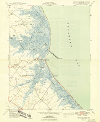 Mispillion River 1949 topographic map thumbnail