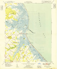 Mispillion River 1949 topographic map thumbnail