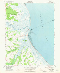 Mispillion River 1955 topographic map thumbnail
