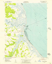 Mispillion River 1955 topographic map thumbnail