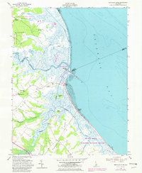 Mispillion River 1955 topographic map thumbnail
