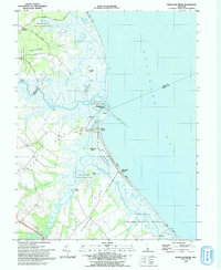 Mispillion River 1993 topographic map thumbnail