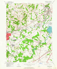 Newark East 1953 topographic map thumbnail