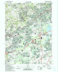 Newark East 1993 topographic map thumbnail