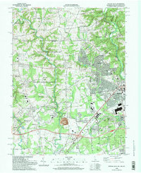 Newark West 1992 topographic map thumbnail