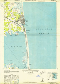 Rehoboth Beach 1948 topographic map thumbnail