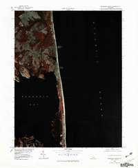 Rehoboth Beach 1980 topographic map thumbnail