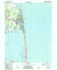 Rehoboth Beach 1984 topographic map thumbnail