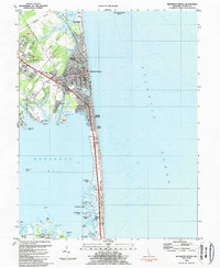 Rehoboth Beach 1984 topographic map thumbnail