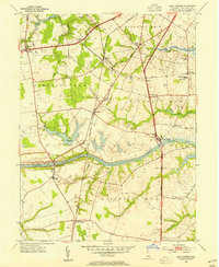 Saint Georges 1953 topographic map thumbnail