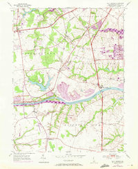 Saint Georges 1953 topographic map thumbnail