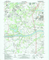 Saint Georges 1993 topographic map preview
