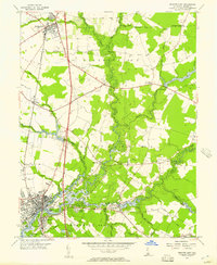 Seaford East 1955 topographic map thumbnail