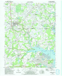 Selbyville 1992 topographic map thumbnail