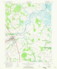 Smyrna 1956 topographic map preview
