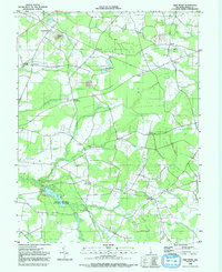 Trap Pond 1992 topographic map thumbnail