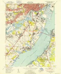 Wilmington South 1948 topographic map thumbnail