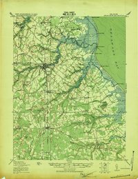 Cedar Creek 1919 topographic map thumbnail