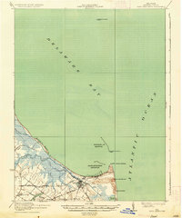 Cape Henlopen 1937 topographic map thumbnail