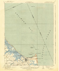 Cape Henlopen 1937 topographic map thumbnail
