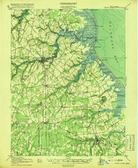 Cedar Creek 1918 topographic map thumbnail