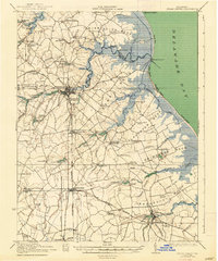 Cedar Creek 1938 topographic map thumbnail