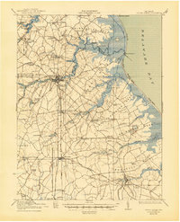 Cedar Creek 1938 topographic map thumbnail