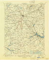 Millsboro 1938 topographic map thumbnail