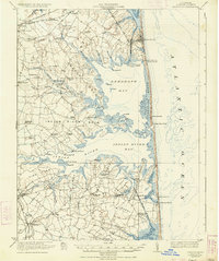 Rehoboth 1918 topographic map thumbnail