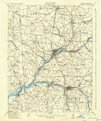 Seaford 1915 topographic map thumbnail