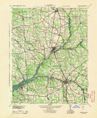 Seaford 1944 topographic map thumbnail
