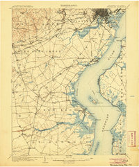 Wilmington 1906 topographic map thumbnail