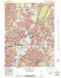 Washington East 1965 topographic map thumbnail
